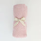 Blush Garter Stitch Knit Blanket Baby - Savannah Creations