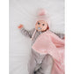Blush Garter Stitch Knit Blanket Baby - Savannah Creations