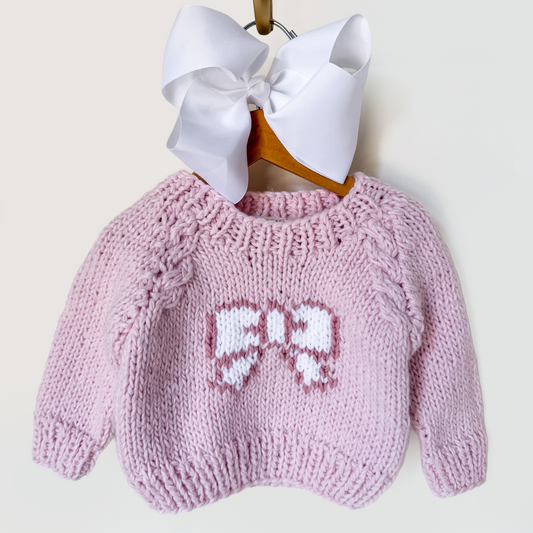 Bow Sweater for Baby & Toddler Girls - Savannah Creations