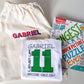 Boy Birthday Gift Set: Embroidered Gamer Shirt, Activity Book, Monogrammed Bag