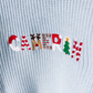 Boys' Personalized Christmas Name Sweater — Baby Blue - Savannah Creations