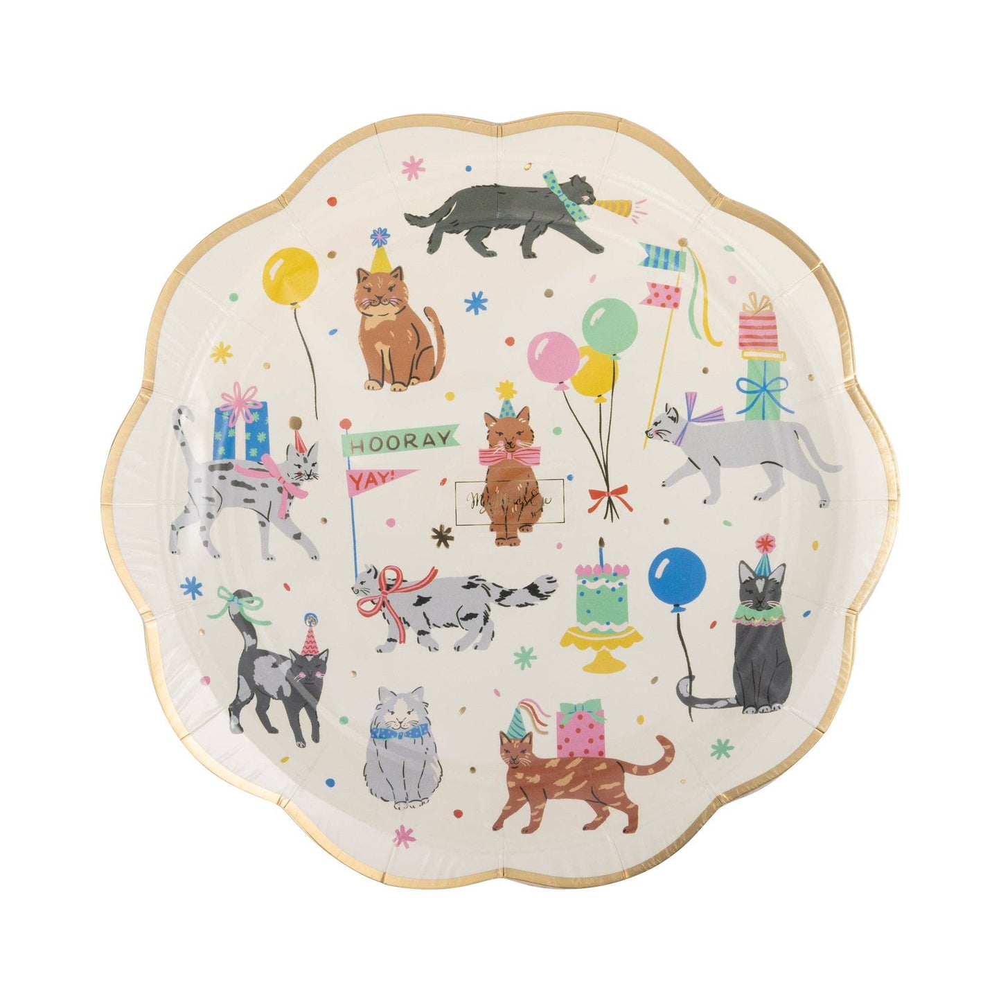 PET1143 - Cat Party Plate - Savannah Creations