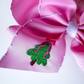 Christmas Tree Embroidered Hairbow - Savannah Creations