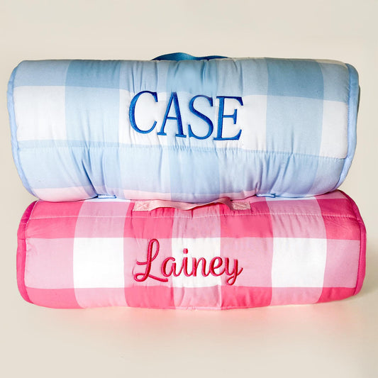 Kids Nap Mat, School Monogrammed Nap Roll, Back to School, Girls and Boy's, Easy Cary that Rolls, Matching Backpack, First Day of School