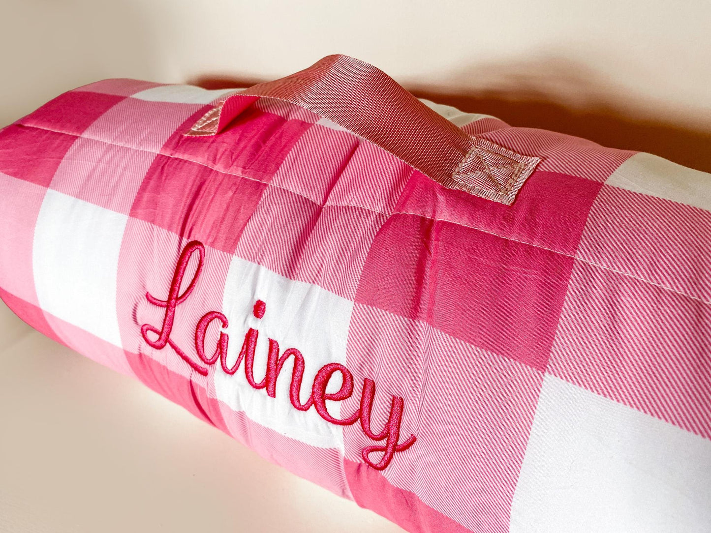 Kids Nap Mat, School Monogrammed Nap Roll, Back to School, Girls and Boy's, Easy Cary that Rolls, Matching Backpack, First Day of School