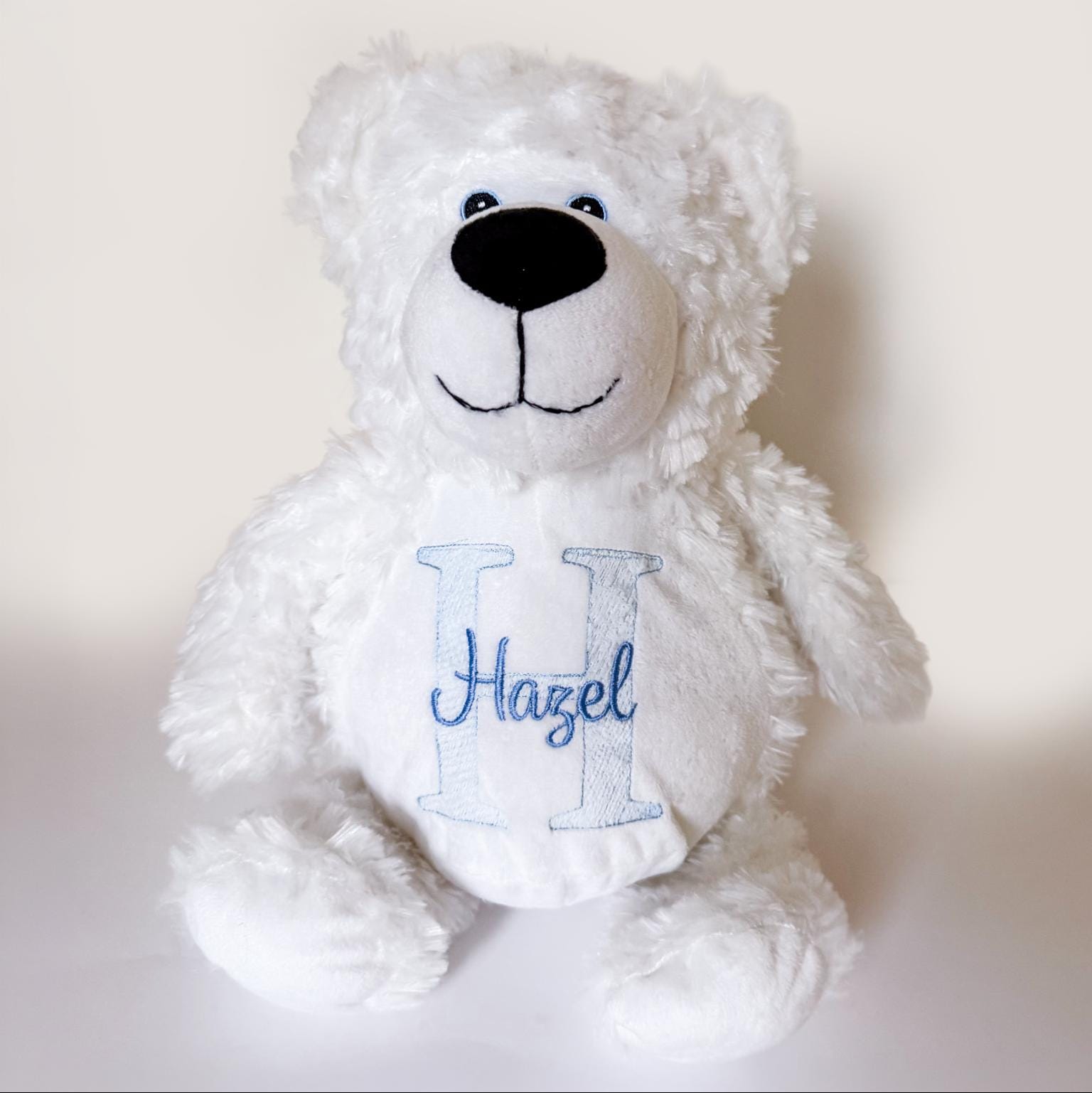 Custom Embroidered Bear – Personalized Baby Name Keepsake Plush Animal __etsy:7967563942