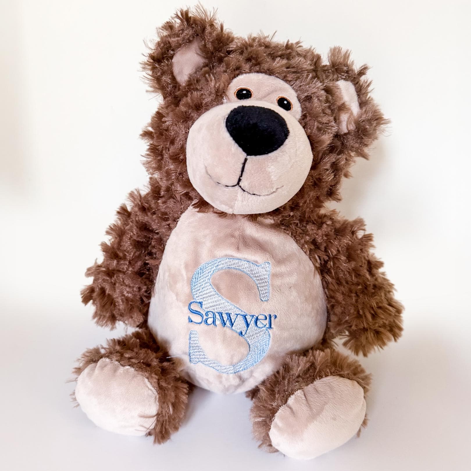 Custom Embroidered Bear – Personalized Baby Name Keepsake Plush Animal __etsy:8015517953