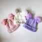 Monogrammed Baby Beanie: Personalized Pom Pom Knit Winter Hat