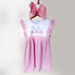 Custom Embroidered Striped Summer Dress with Ruffle Sleeves - Personalized Beach Outfit for Girls __etsy:8018551729