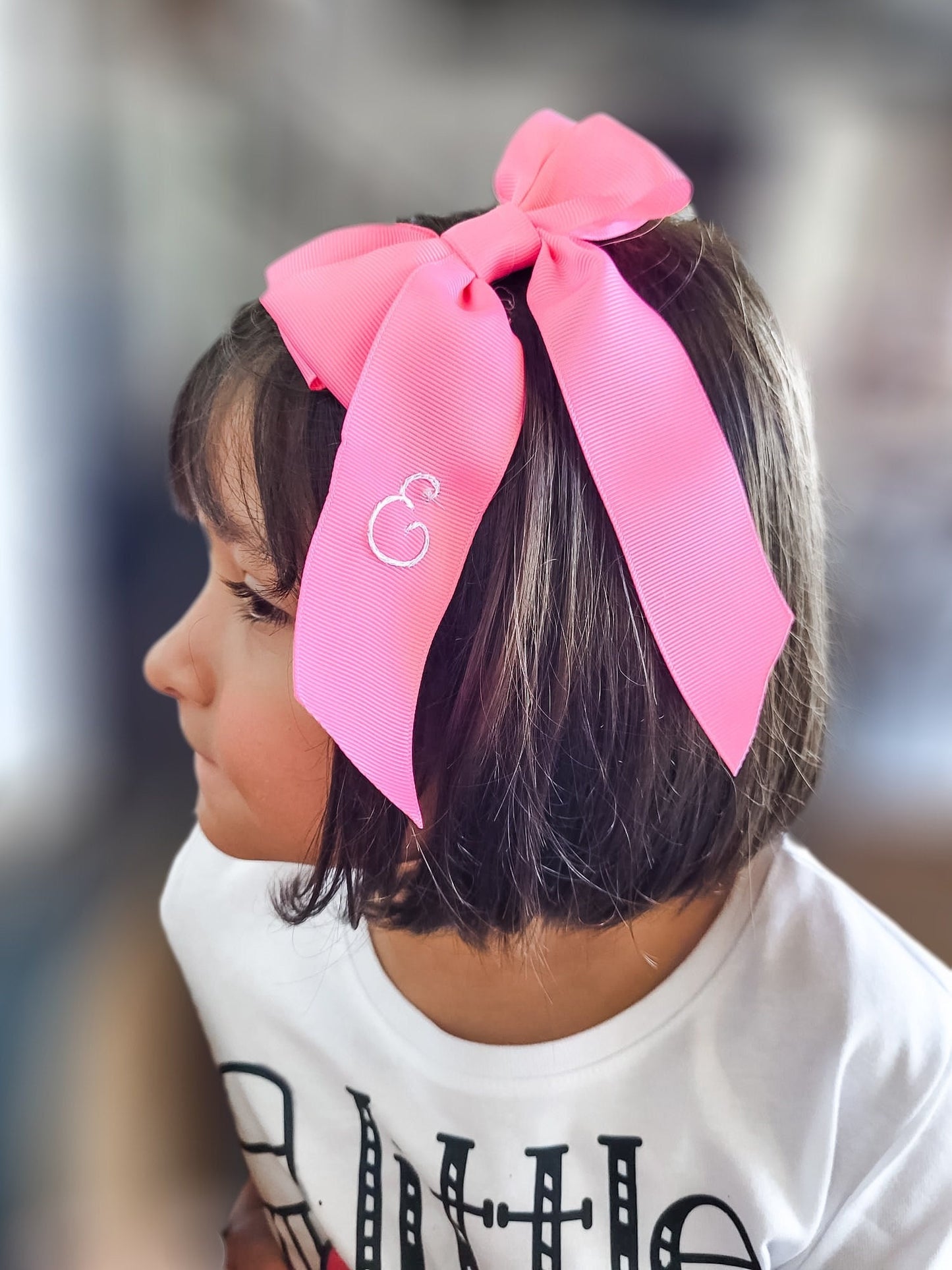 Custom Monogrammed Bows, Personalized Bow, Uniform Bow, Gift