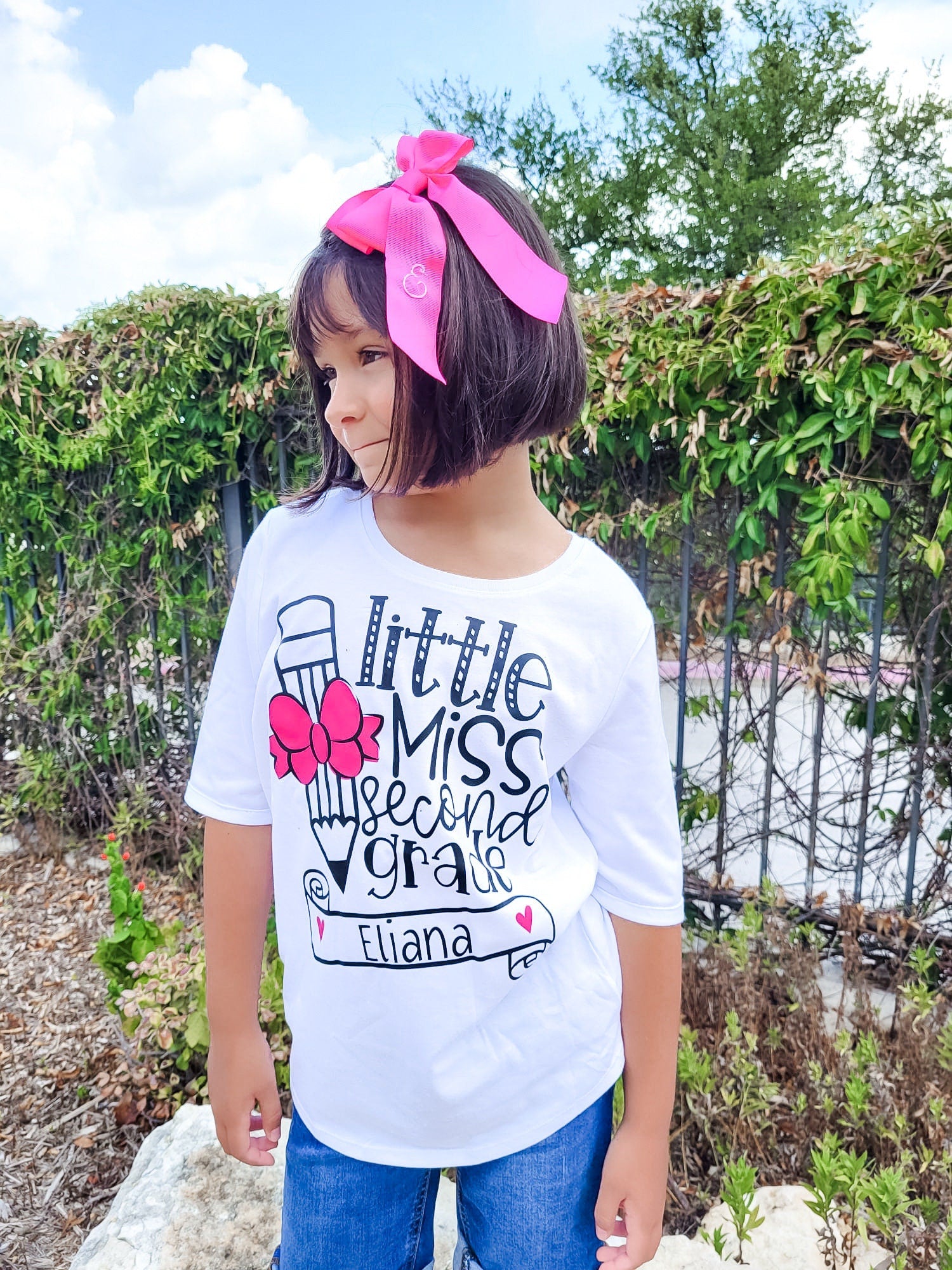 Custom Monogrammed Bows, Personalized Bow, Uniform Bow, Gift