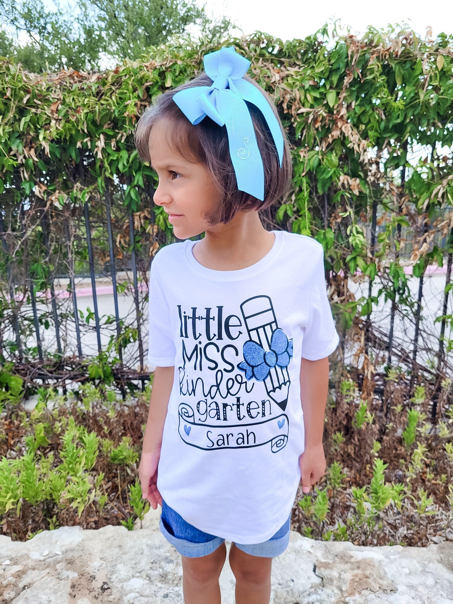 Custom Monogrammed Bows, Personalized Bow, Uniform Bow, Gift