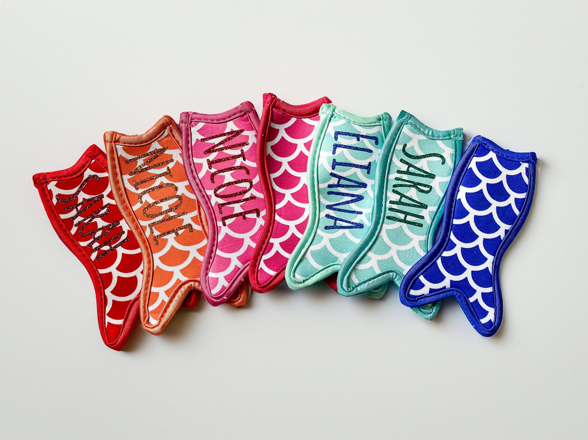 Custom Name Mermaid Popsicle Holders, Summer Gift, Birthday, Pool Party, Kids and Grandkids