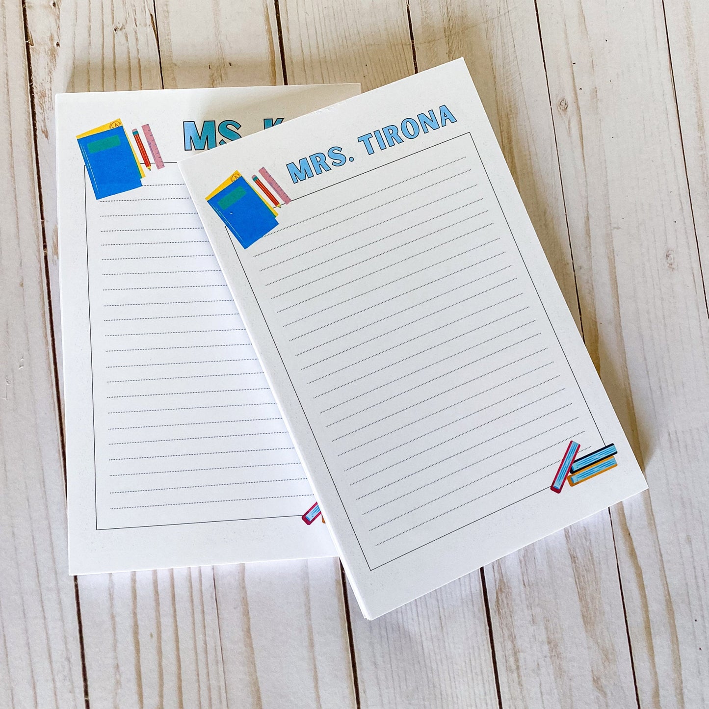 Custom Teacher Notepad Gift Set: Personalized Stationery