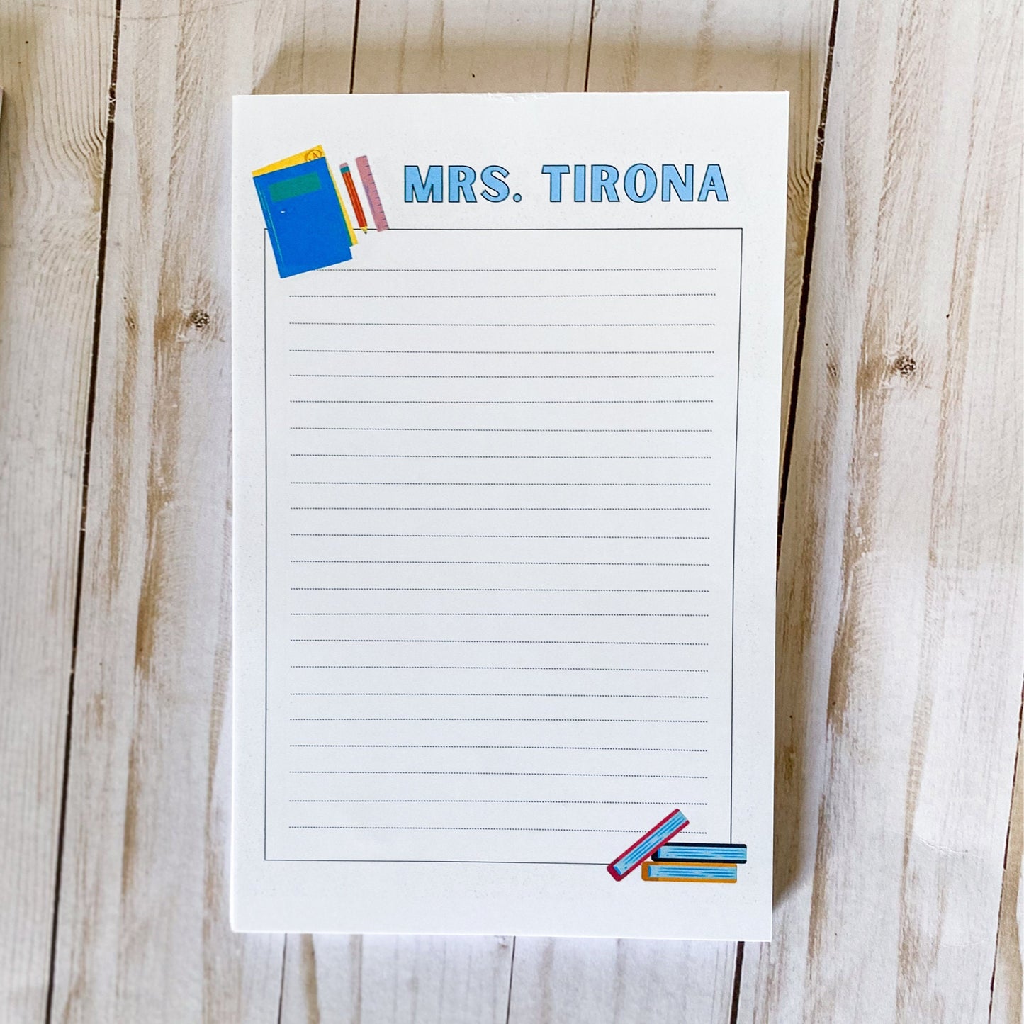 Custom Teacher Notepad Gift Set: Personalized Stationery