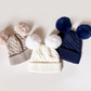 Double Pom Pom Beanie for Boys | Cozy Knit Winter Hat - Savannah Creations
