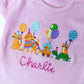 Embroidered Pet Birthday Shirt, Custom Monogram, Animal Party
