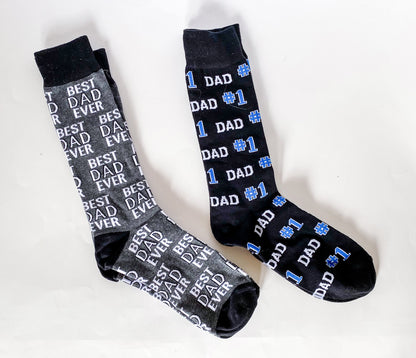 Embroidered Dad Gift Set, Custom Hat, Toiletry Bag, Socks