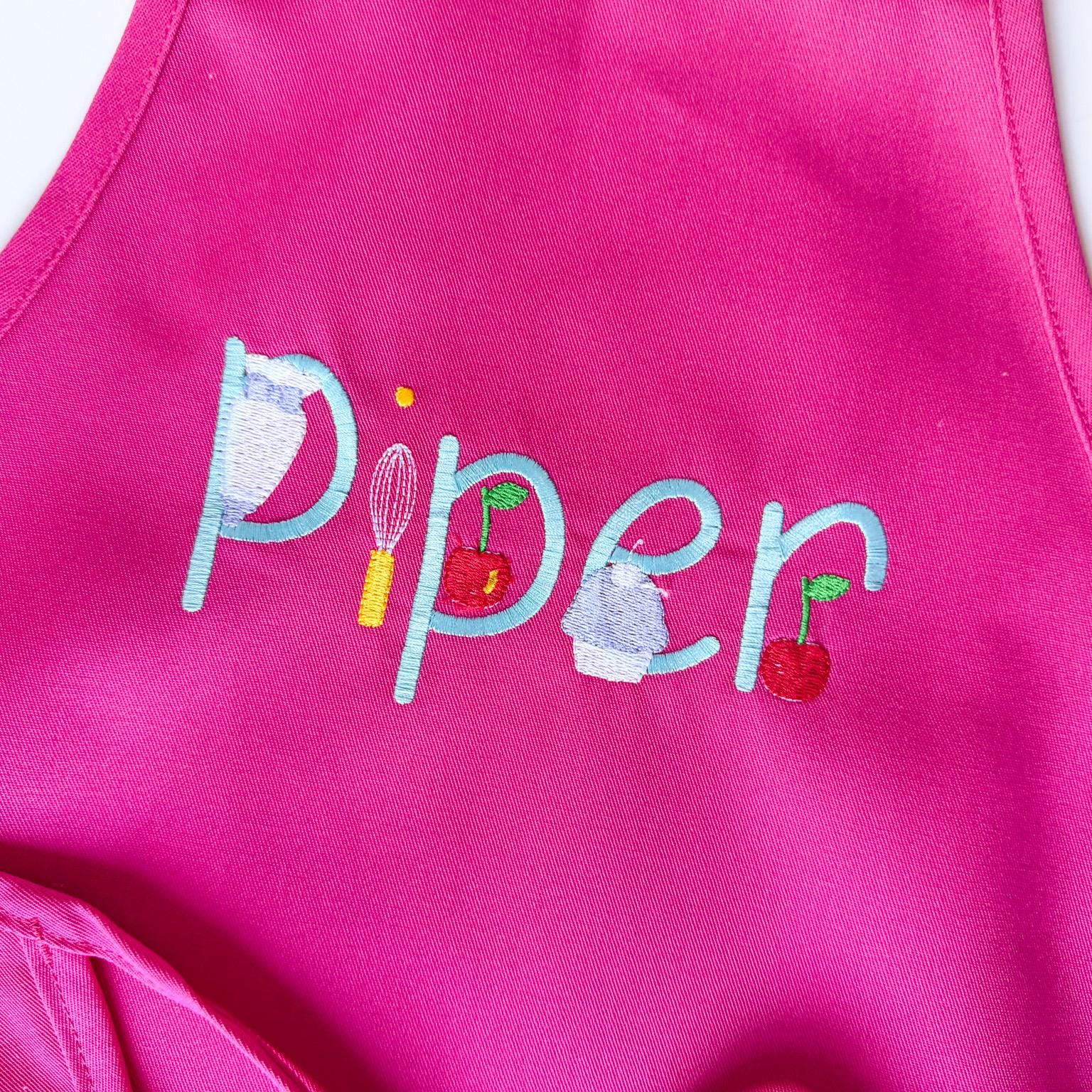 Embroidered Kids Apron, Personalized Name, Chef Gift