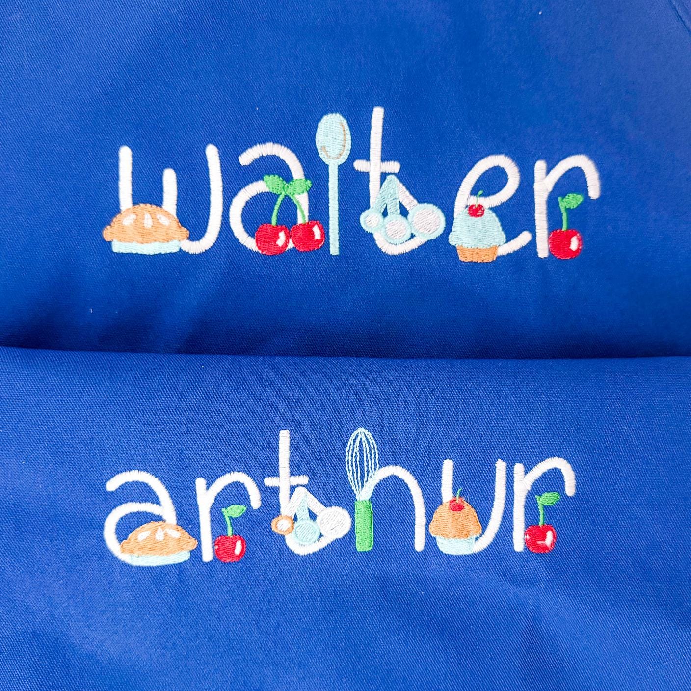 Embroidered Kids Apron, Personalized Name, Chef Gift