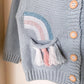Embroidered Sunshine Rainbow Cardigan: Baby Girl, Toddler Photoshoot
