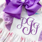 Girl's Embroidered Coquette Bow Dress: Ruffle Outfit, Birthday Gift
