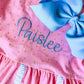 Girl's Monogrammed Carousel Merry-Go-Round Dress