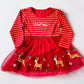 Girl's Monogrammed Santa Tutu Dress - Savannah Creations