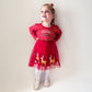 Girl's Monogrammed Santa Tutu Dress - Savannah Creations