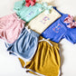 Girl's Personalized Summer Outfit: Embroidered Shirt & Shorts Set - Savannah Creations