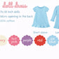 Girl and Doll Monogrammed Custom Matching Dress, Birthday Gift
