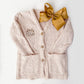Girl's Cozy Monogrammed Customized Cardigan, Birthday Gift, Fall Photos Christmas Photos, Family Outfits Matching
