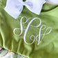 Girl's Monogrammed Spring Dress, Easter Dress, Embroidered Detailed Flowers, Wedding, Party