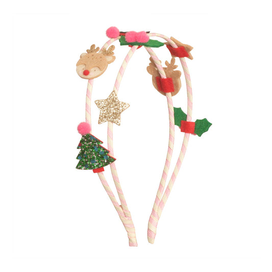 Girls’ Christmas Double Headband - Savannah Creations