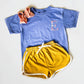 Girls' Embroidered Monogram Shirt & Shorts Set: Summer Outfit