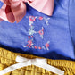 Girls' Embroidered Monogram Shirt & Shorts Set: Summer Outfit