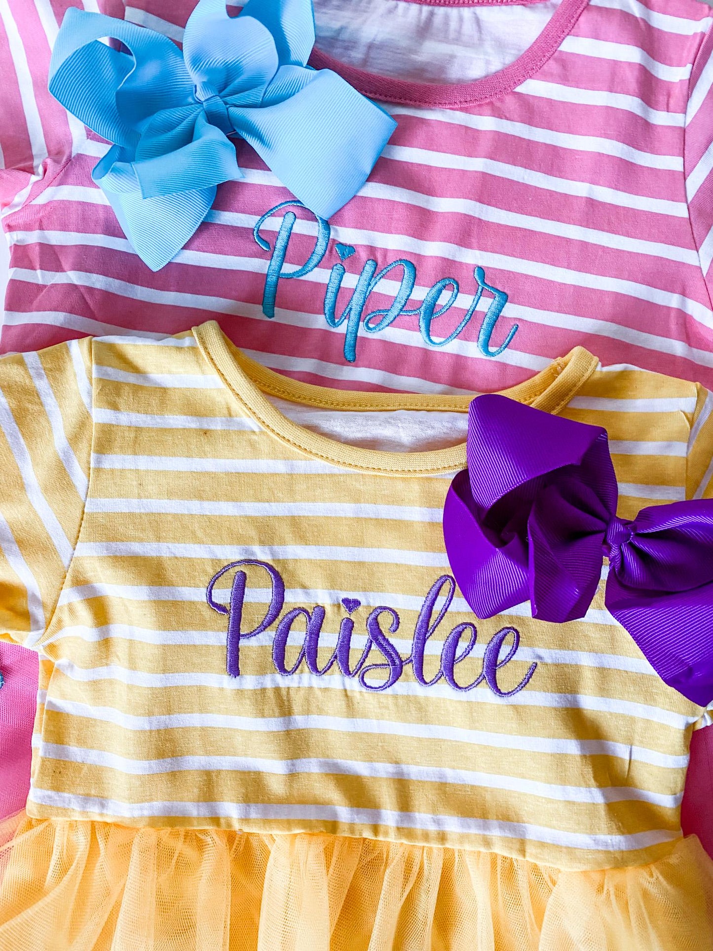 Girls' Monogrammed Easter Tutu Dress: Bunny Appliqué