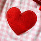 Girls Valentine's Day Dress, Pink Gingham, Monogrammed Peter Pan Collar, Heart Applique