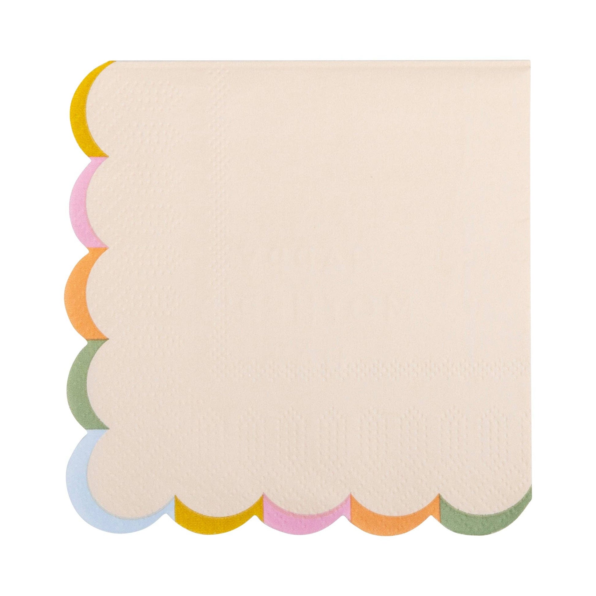 Festive Gold Foil Mother's Day Scalloped Napkin Set - 18 Pack - Savannah Creations