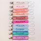Personalized Pacifier Clip | Embroidered Name | Unique Color Ribbon with Ric Rac Edge | Handmade Baby Gift