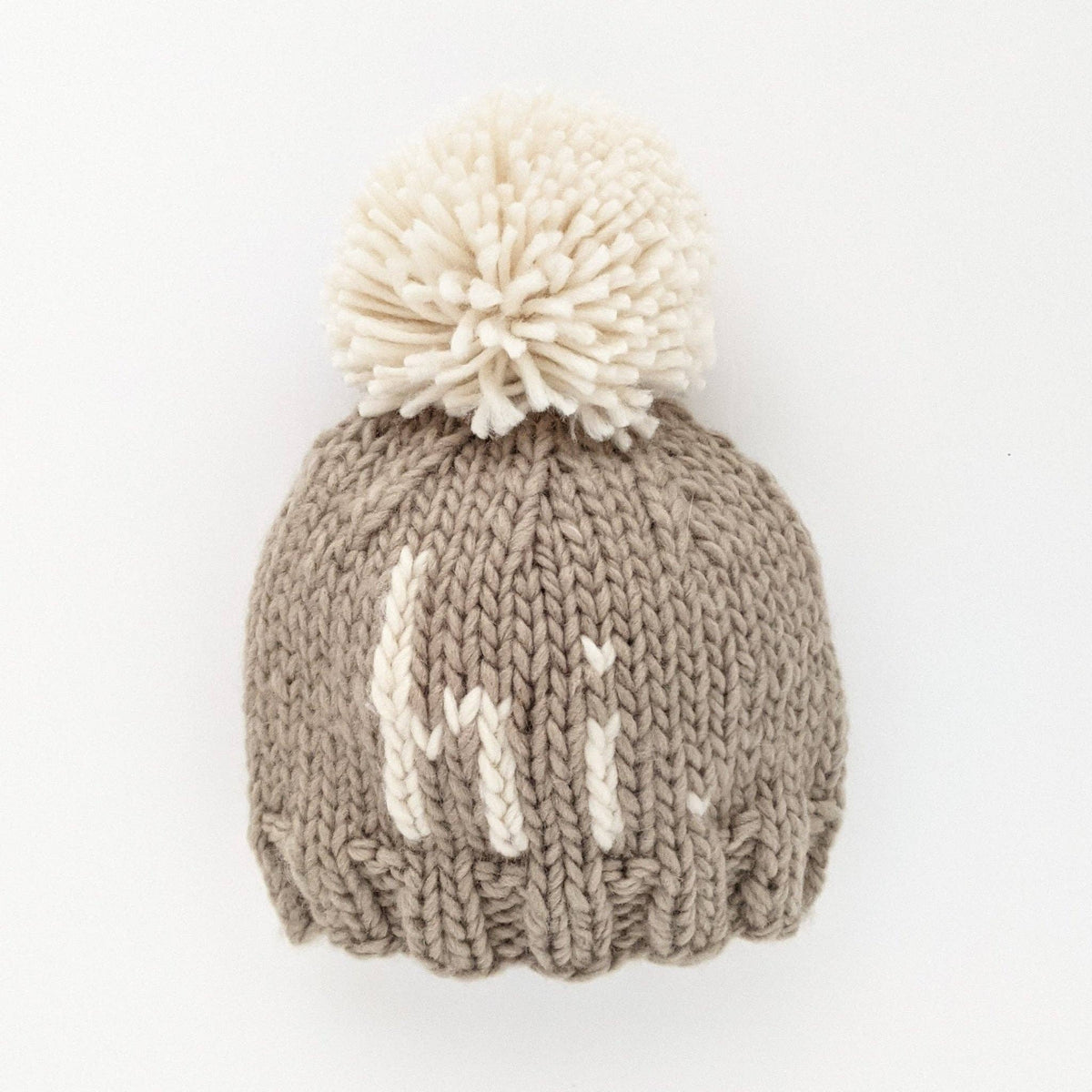 Hi. Pebble Brown Hand Knit Beanie Hat - Savannah Creations