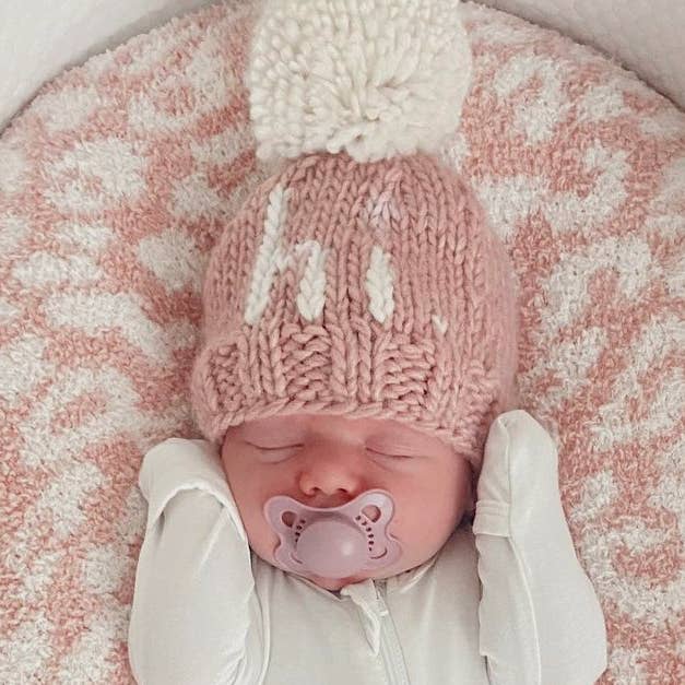 Hi. Rosy Hand Knit Beanie Hat Baby & Kids - Savannah Creations