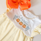 Fall Sibling Collection Girl Pumpkin Dress