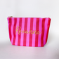 Cute pouch + cosmetic bag | aperol pink & orange
