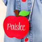 Girls Summer Back To School Applique Dress With Matching Bag