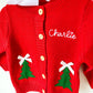 Kid’s Monogrammed Christmas Tree Cardigan, Bow Sweater