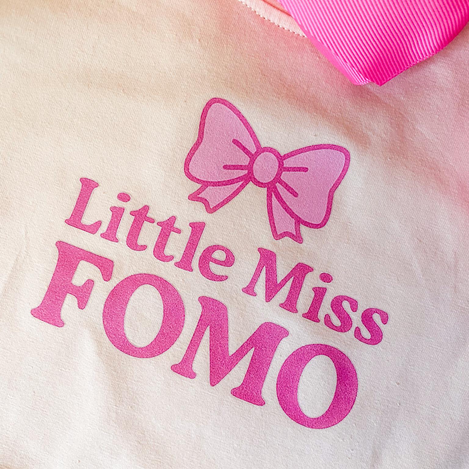 Little Miss Fomo Baby Bubble Romper: Girly Coquette Cotton Outfit
