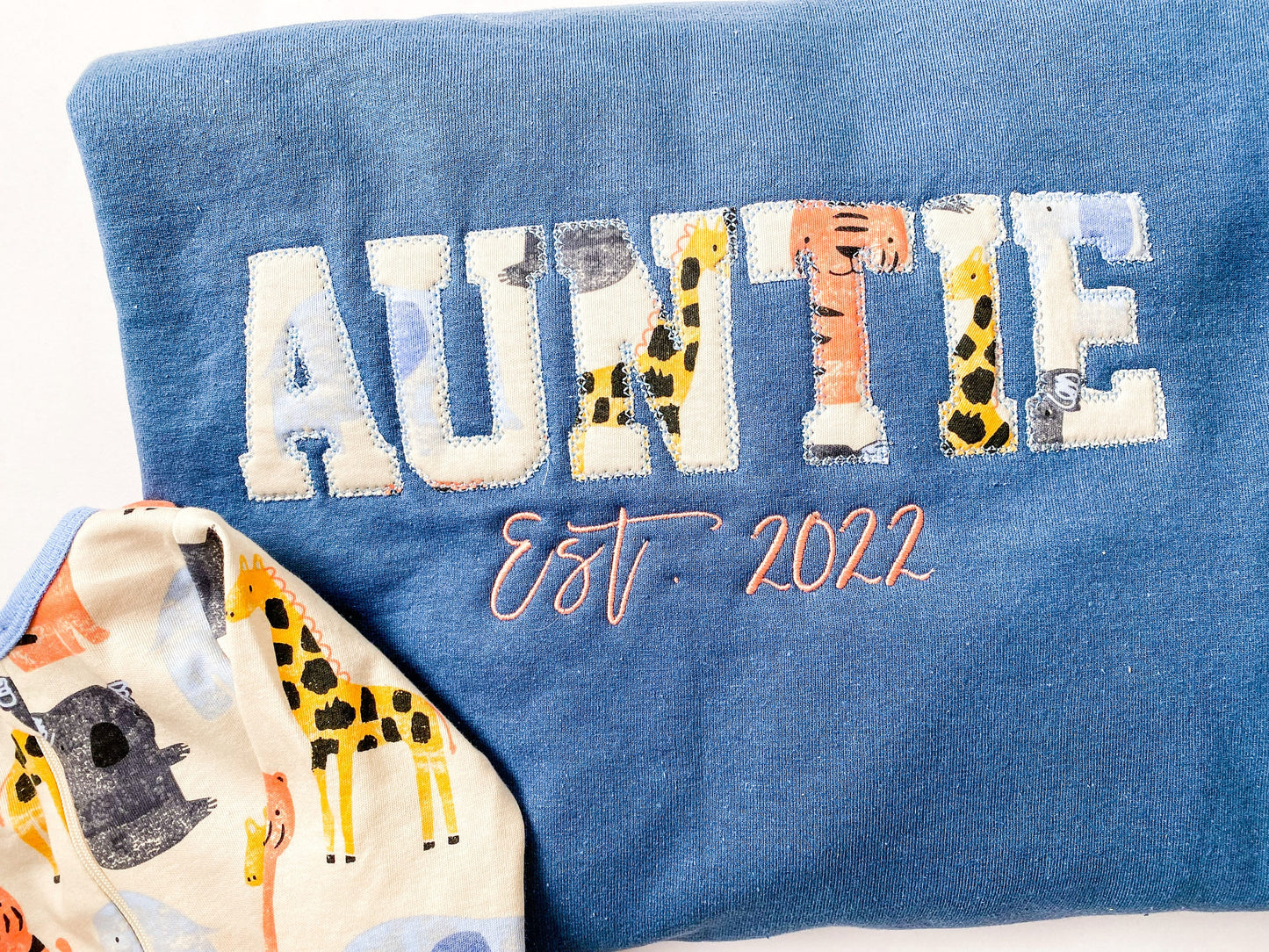 Mama Embroidered Baby Onesie Sweatshirt, Mother's Day Gift, Heirloom