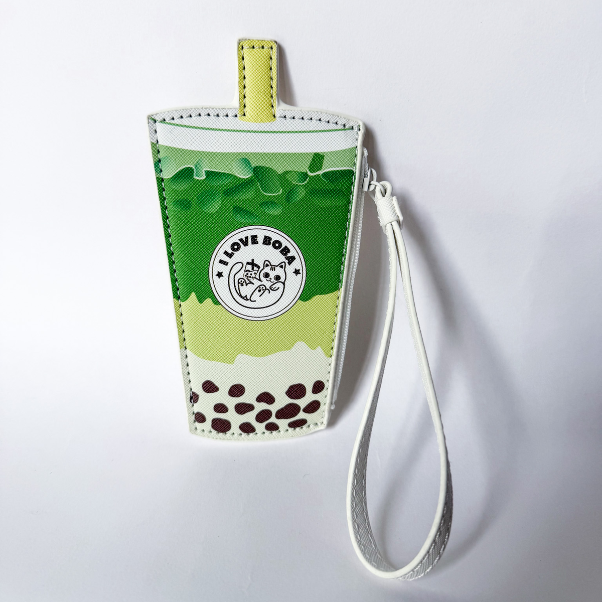 Matcha Boba Tea Wristlet Coin Purse - Savannah Creations