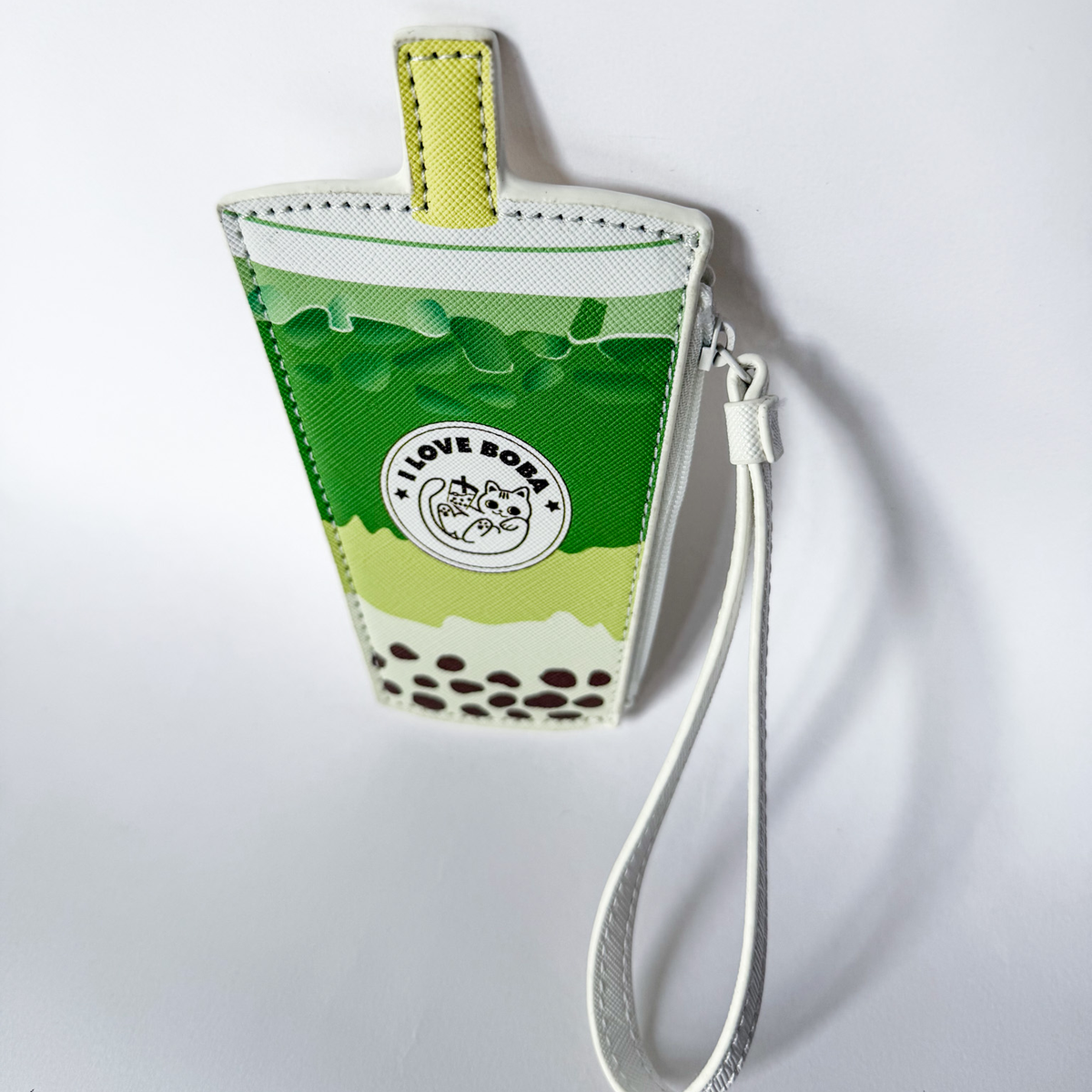 Matcha Boba Tea Wristlet Coin Purse - Savannah Creations